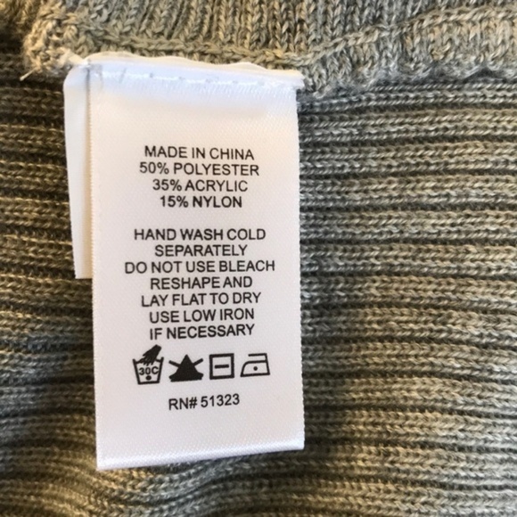 NWT! 1.State XS grey Ribbed knot back sweater - Picture 7 of 8